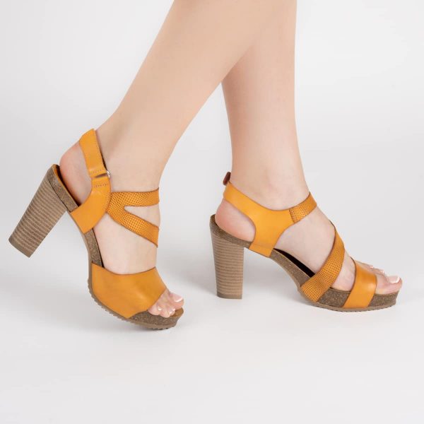 Sandalia Cruzada Bio Naranja/ Azul Eléctrico